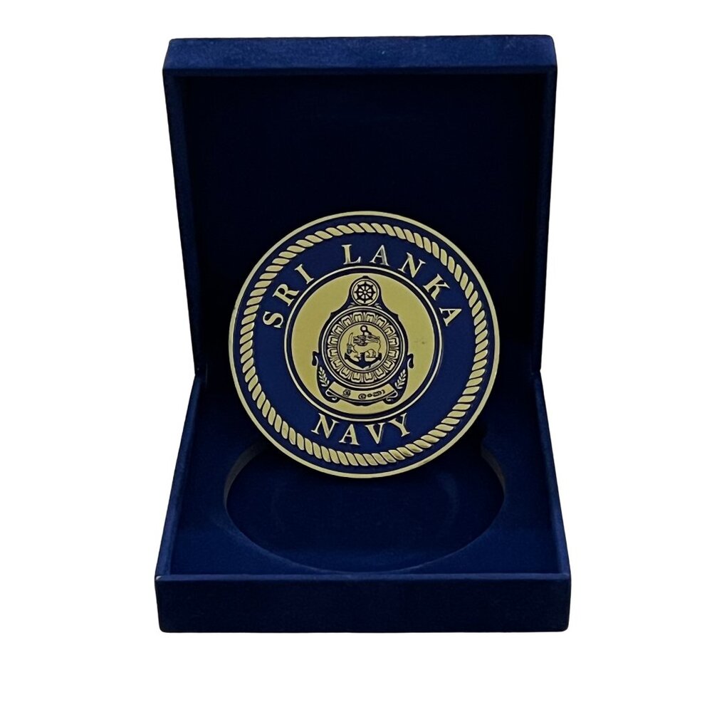 NWOT Sri Lanka Navy Gold Coin